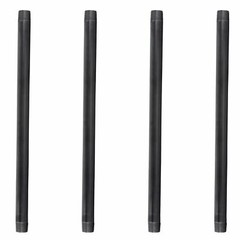 3/4 in. X 18 in. Black Pipe 4 Pack