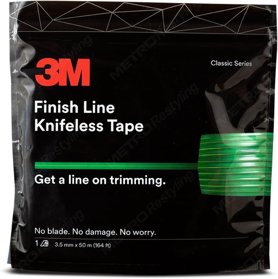 Knifeless Finish Line Vinyl Wrap Cutting Tape 50 Meter Roll (164 Ft) for Stripes