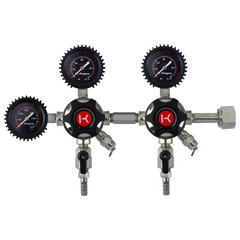 Kegco LHU5DB Elite Series Dual Body CO2 Draft Beer Regulator