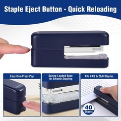 WORKPRO 2-in-1 Stapler with 2000 Staples & Staple Remover 40 Sheet Capacity USA