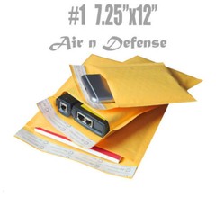 #1 7.25×12 Kraft Bubble Padded Envelopes Mailers Yellow Shipping Bag AirnDefense
