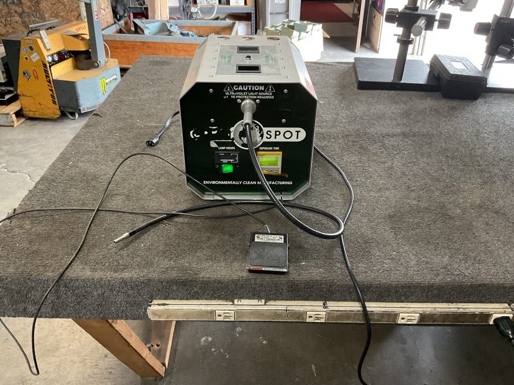 American Ultraviolet Green Spot UV Curing System w/ Light Guide & Foot Pedal