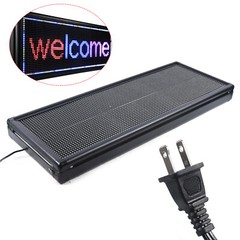 40“x15” LED SIGN 3-COLOR PROGRAMMABLE LED SCROLLING MESSAGE BOARD SIGN