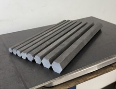12L14 Steel Hex Bar Stock Assortment – 8 Pcs – CNC Lathe Machining Rods