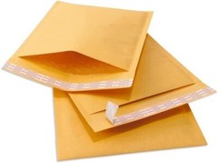250 #00 5×10 Kraft Paper Bubble Padded Envelopes Mailers Case 5″x10″