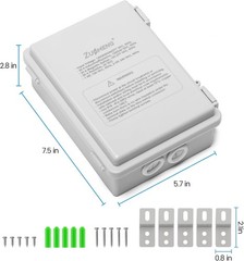 Electronic Timer Switch 2-Circuit Astronomic 30Amp IP65 Waterproof 120-277 VAC