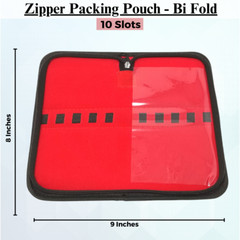 Faux Leather Elastic Loops Case Medical Tools Bag 9″ x 8″ Holds 10 Items