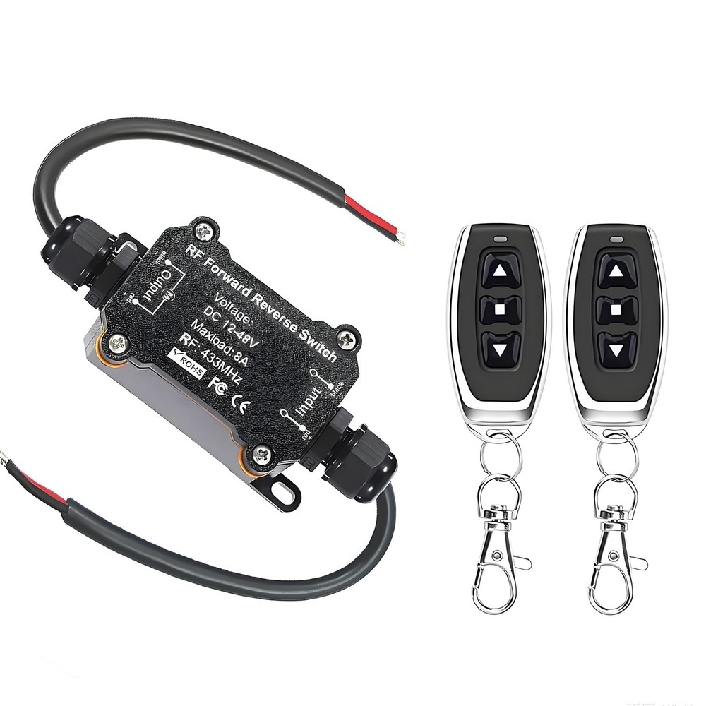 Forward Reverse Remote Control Switch DC12V48V8A Wireless Relay 164 Ft Range