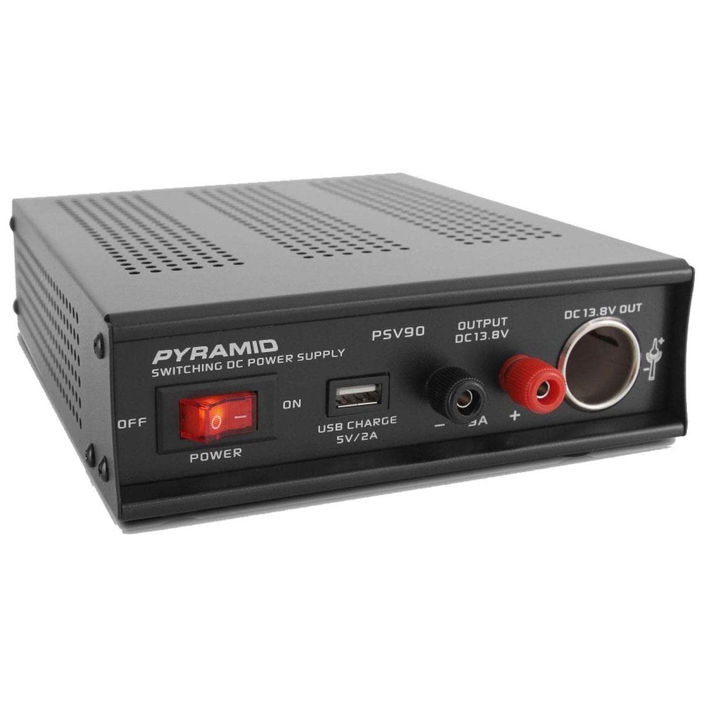 Universal Compact Bench Power Supply – 9 Amp Regulated Home Lab Black