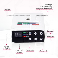Dental Brushless LED Electric Micro Motor 1:5 Increasing Handpiece For NSK Style