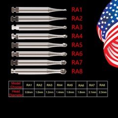 Dental Bur Plus Tungsten Carbide Latch Low Speed Drill Round RA 1 – 8