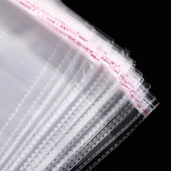 Clear Self Adhesive OPP Bags Cellophane Tape Peel Poly Seal Plastic Packing Bags