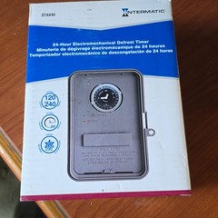 Intermatic DTAV40 24-Hour Electromechanical Defrost Timer 40A 120-240 VAC