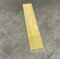 Brass Flat Bar Stock 1/2″ X 1″ X 12″ C360 1/2″ Hard Brass