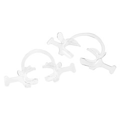 10Pcs Dental C-Shape Mouth Opener Intraoral Lip Cheek Retractor with Handle Wing