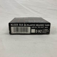 KLEER-FAX HANGING FILE FOLDER TABS WITH INSERTS 3-1/2IN TAB CLEAR 01431