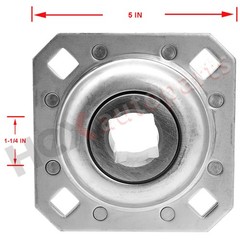 FD209RK 1-1/4″ Square Bore Harrow Flange Disc Bearing Unit FD-209-RK DHU114S209