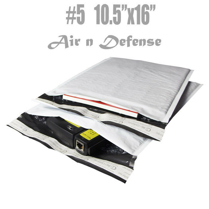 200 #5 10.5×16 Poly Bubble Padded Envelopes Mailers Shipping Bags AirnDefense