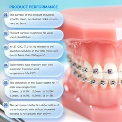 AZDENT Dental Orthodontic Supper Elastic Niti Round Arch Wire 012Upper/ 020Lower