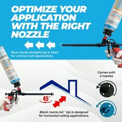 QuickCoat Closed Cell Spray Foam Insulation Kit for Wall–36×32.8oz Covers 720