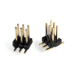 2×3 Dual Row 1.27mm SMD Surface Mount Straight Male Pin Header (2 Pc)