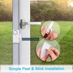 Magnetic Sensor Alarm Set Entry Window Door Open Reminder Arm Mode Detector Bell