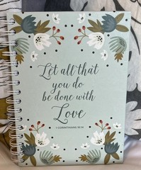 Christian Scripture Journal Let All That You Do Be Done With Love Corinthians