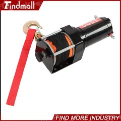 Findmall 3500lbs Electric Winch 12VDC/1.5HP with 3/16in x 39ft Synthetic Rope