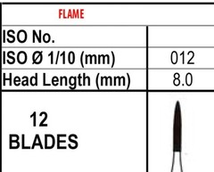 Carbide Burs H48L12 TRIMMING & FINISHING CARBIDE H48L012 US Seller