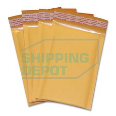 100 #000 4×8 Kraft Bubble Mailers Self Seal Padded Envelopes 4″x8″ Secure Seal