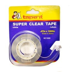 144 Rolls of Clear Tape w/ Dispenser – .47″ x 1000″ – 1.2 Mil