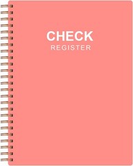Check Register â€“ A5 Check Book Register Books with Check & Transaction Rose