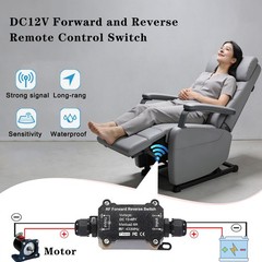 Forward Reverse Remote Control Switch DC12V48V8A Wireless Relay 164 Ft Range