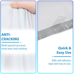 US Premium White Poly Mailers Mixed Sizes Self Seal Envelopes for Football Merch