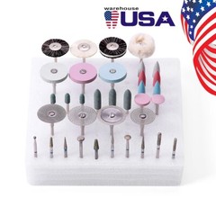 Dental Lab Polishing Kit Diamond Burs HP 2.35mm For Ceramics Porcelain Grinding