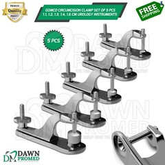 Gomco Circumcision Clamp 5 Pcs Set 1.1, 1.2, 1.3, 1.4, 1.6cm Instrument German G