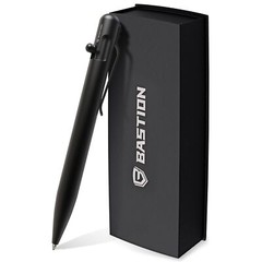 Bastion Bolt Action Pen Black Stainless Steel Metal Luxury Gift Ballpoint EDC