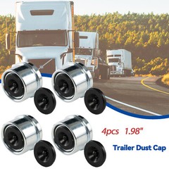 Qty 4 1.98″ Dexter EZ Lube Trailer Axle Dust Cap Grease Cover Extra Rubber Plug