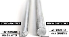 30″Heavy Duty Yard Stakes .25 Diameter Metal Frame Wire Step Stake for Yard Sign