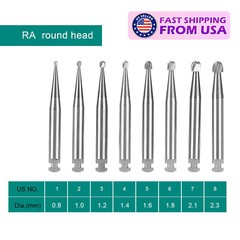 Dental Carbide Round Burs Length Latch Burs Low Speed CA RA 1 2 3 4 5 6 7 8 SA