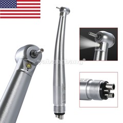 Dental High Speed Handpiece Mini LED Fiber Optic Small Head Air Turbine 4H USA