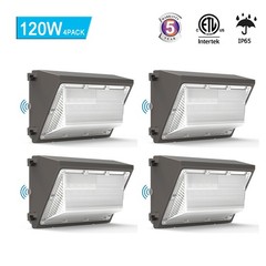4Pack 120W LED Wall Pack Light 5000K Commercial Industrial Security Fixture