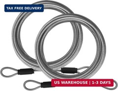 1/8inch Stainless Steel Security Cable 4/6/10/15FT Luggage Lock Safety Wire Flex