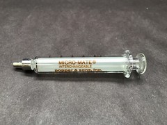 POPPER Micro-Mate Interchangeable 5cc Glass Graduated Slip Tip Syringe