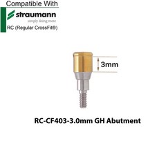 Dental RC Overdenture Locator Abutments 3/4/5mm & Male Cap Kit Fit Straumann ITI
