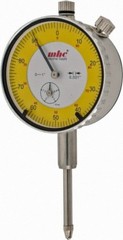 Economy Dial Indicator, 1″ Range, 0.001″ Grad, 0-100 Dial Reading