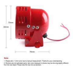 Small 12 Volt Electric Air Raid Siren Loud 105 DB