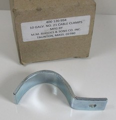 10X MM Rhodes 400120994 No. 21 Size Galvanized Steel Cable Clamps 1.21″ – 1.45″