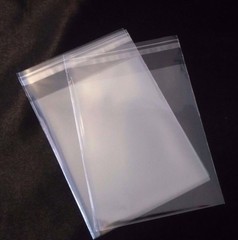 Clear Resealable Self-Adhesive Cello Lip Plastic Bags 5-3/4 x 8-3/4 1.2Mil Poly