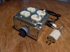 Dim Bulb Tester w/ Volt & Amp Meter V2 + 60W bulb – Vintage Radio/Amp Repair